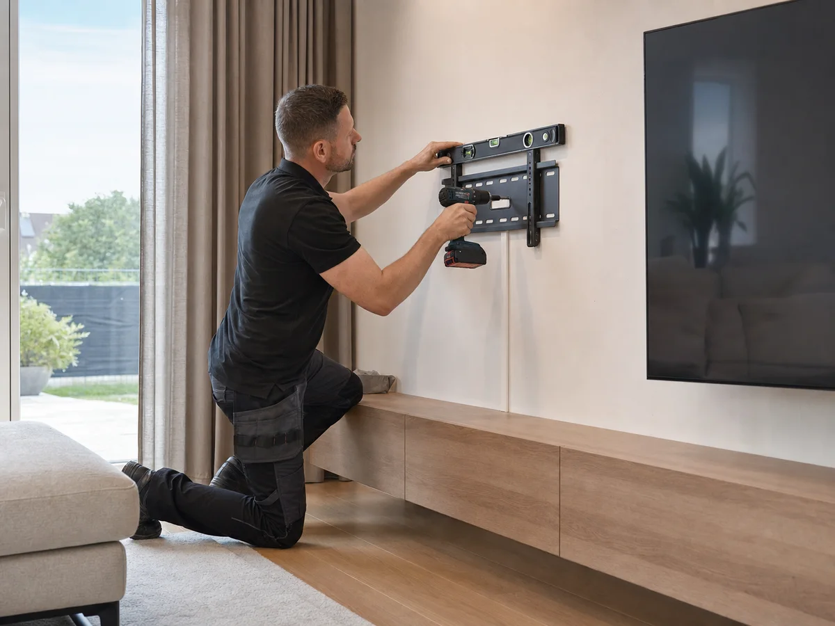 Montáž TV na zeď